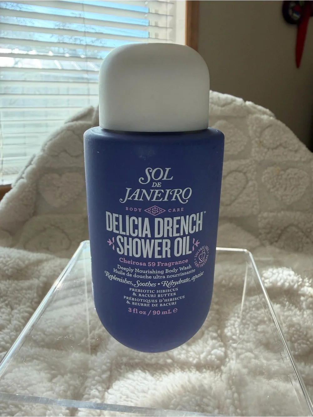 Sol de Janeiro Delicia Drench Shower Oil – Deep Purple Bottle